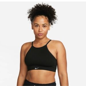 Nike Black Indy Sports Bra with White Logo. NWT Size XS